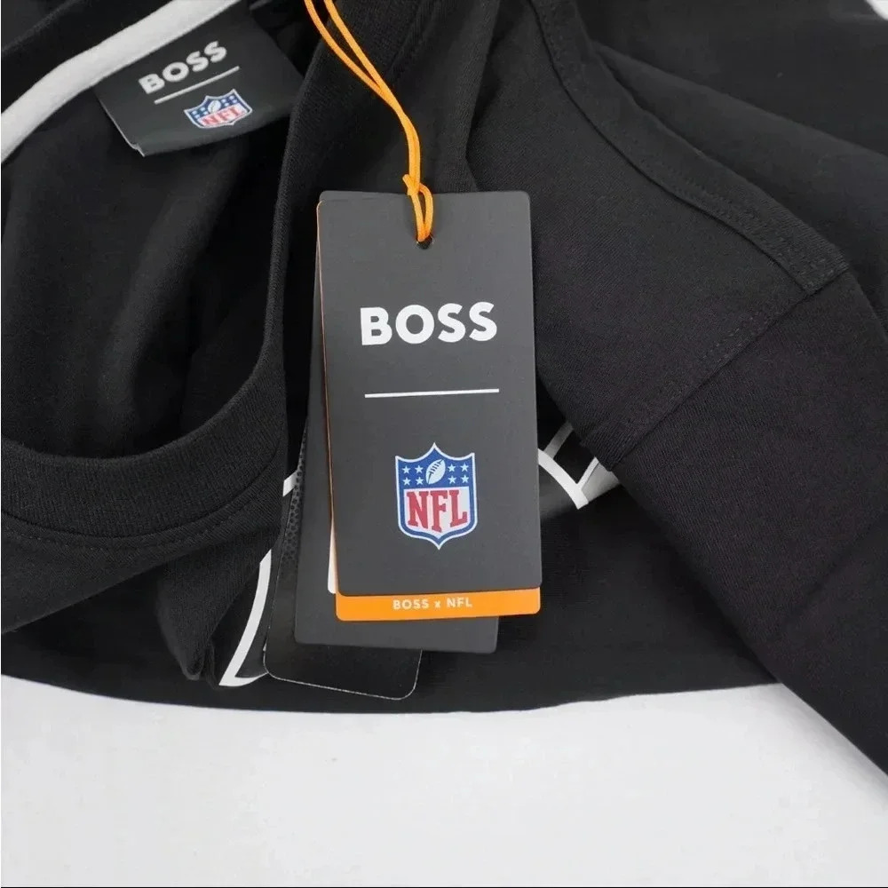 BOSS X NFL Las Vegas Raiders T-Shirts In Black - Picture 11 of 11